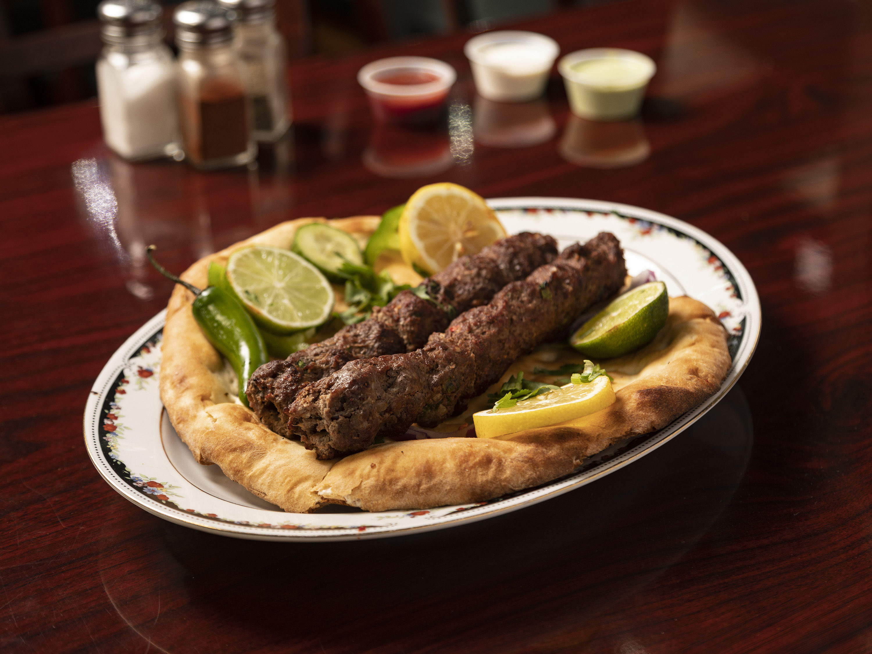Order 35. Beef Kofta Naan food online from Peshawri Kebab store, Waltham on bringmethat.com