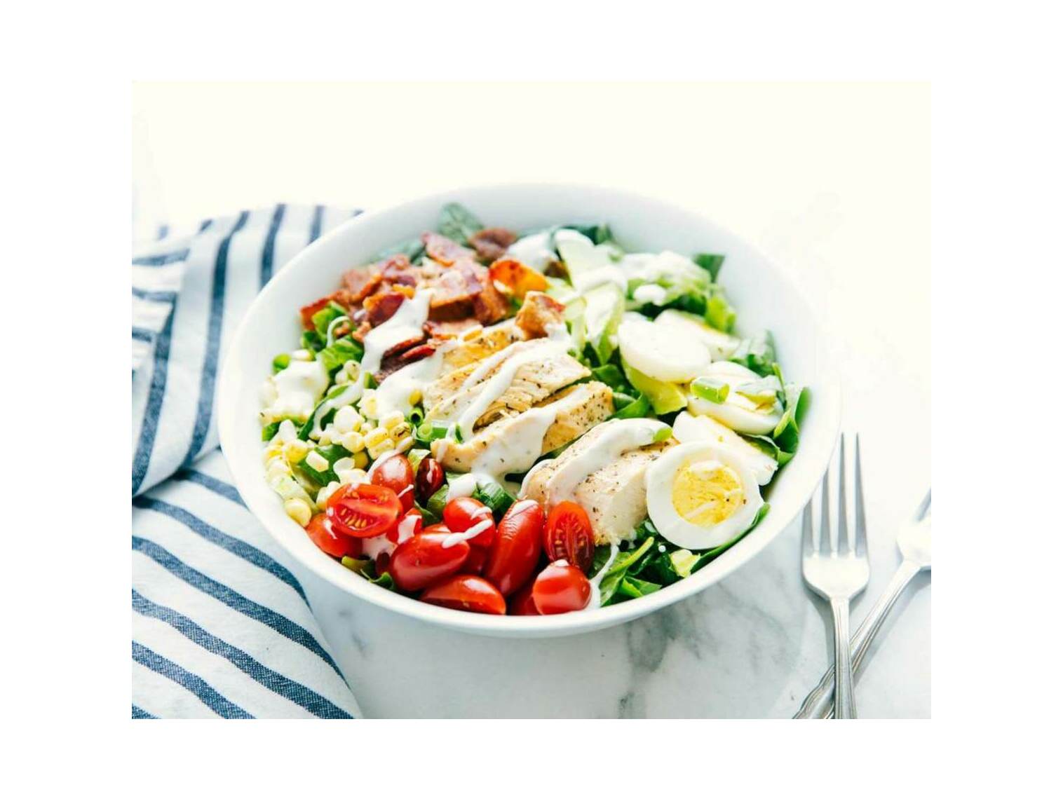 Order Cobb Salad - Small food online from Previti Pizza store, New York on bringmethat.com