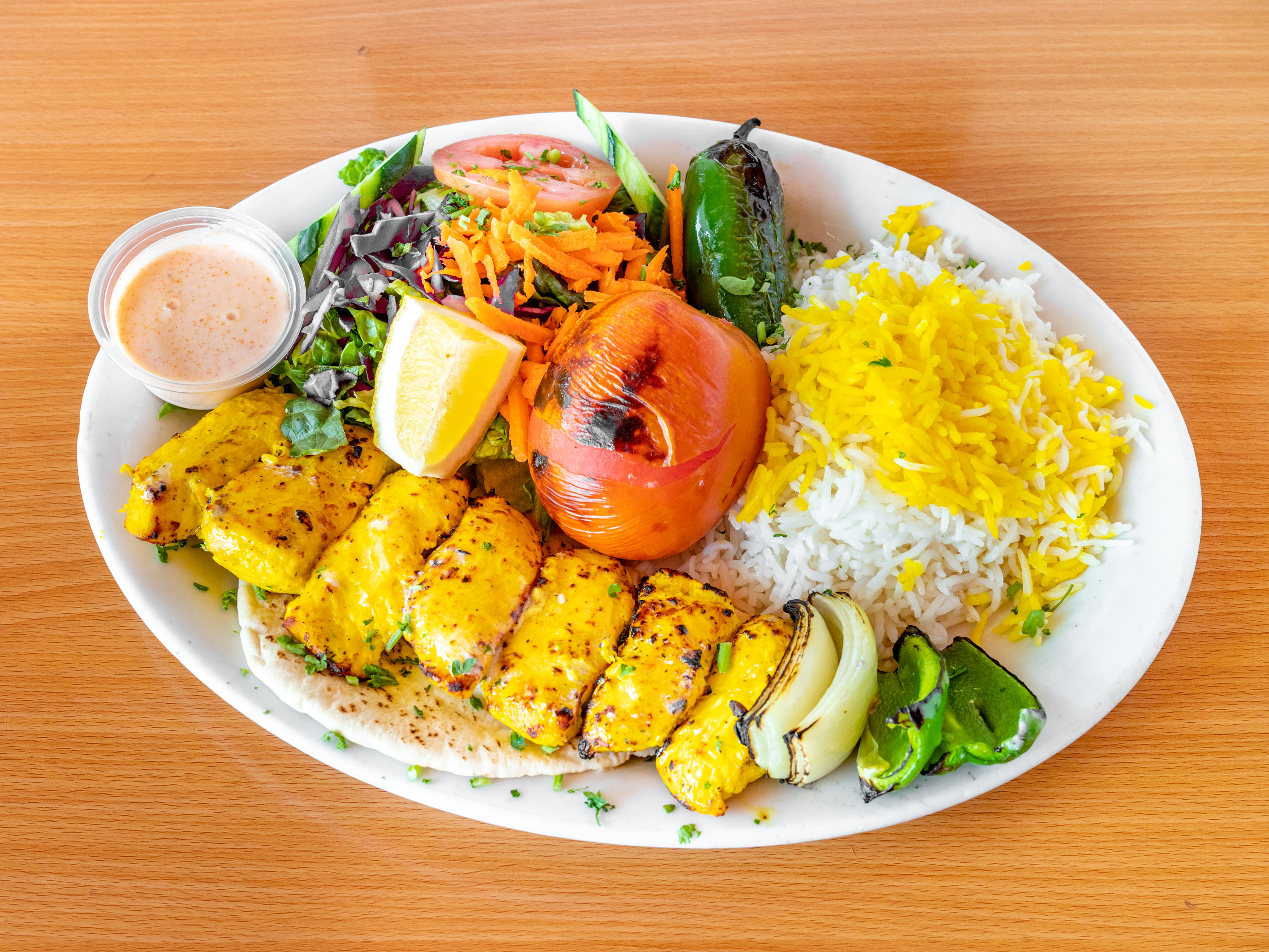 Order Chicken Shish Kabob Fanoos Grill Salad food online from Fanoos Grill store, Torrance on bringmethat.com