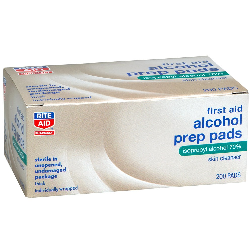 Order Rite Aid Alcohol Prep Pads, Sterile, Medium - 200 ct food online from Rite Aid store, Redwood City on bringmethat.com