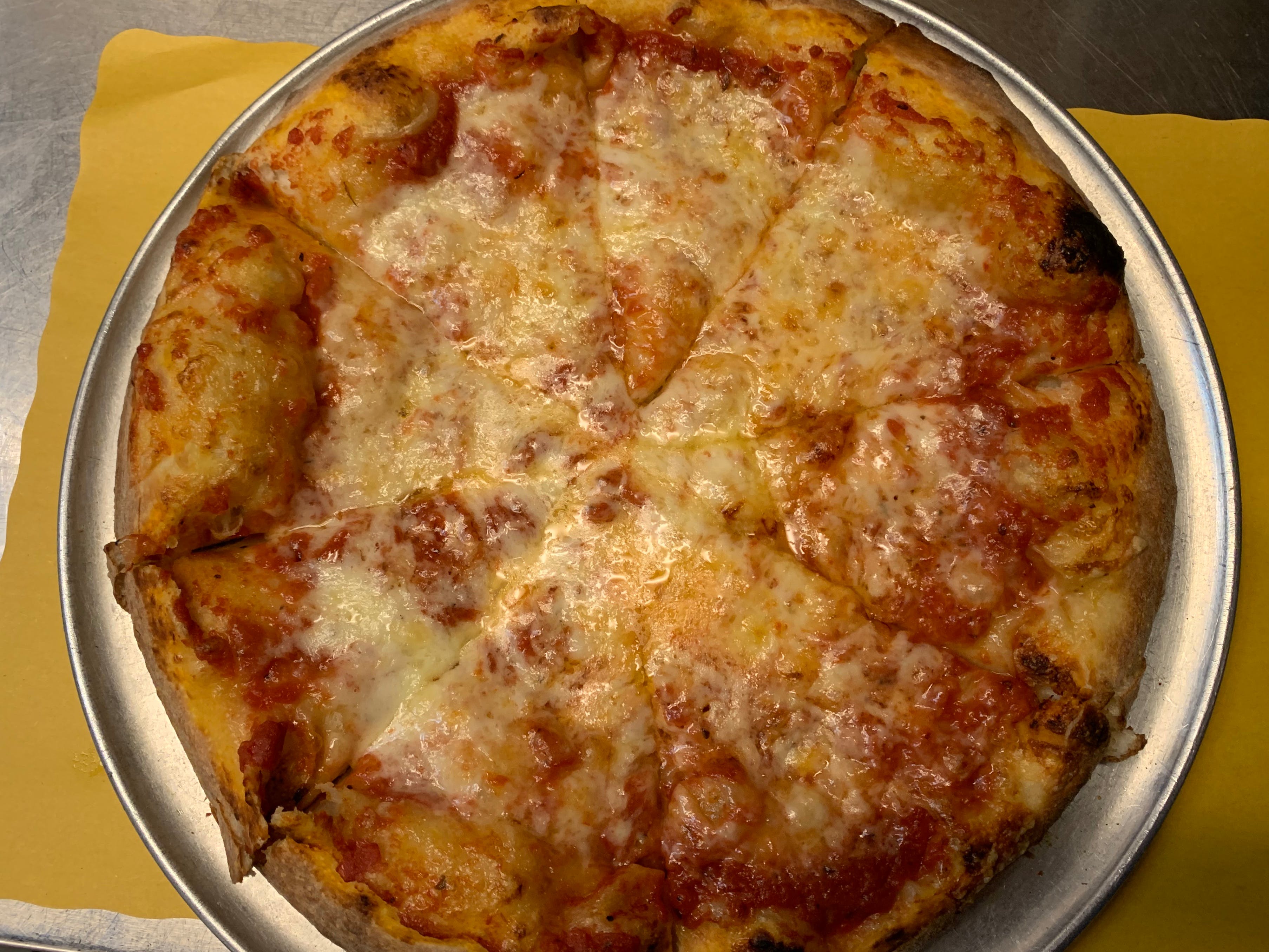 Order Plain Cheese Pizza - Medium food online from Mykonos Restaurant store, North Arlington on bringmethat.com