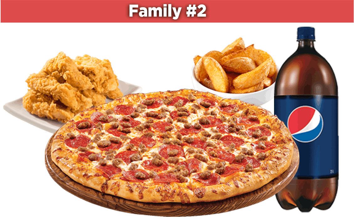 Order Family Meal Deal #2 - Special food online from Queen Pizza & Krispy Krunchy Chicken store, Bakersfield on bringmethat.com