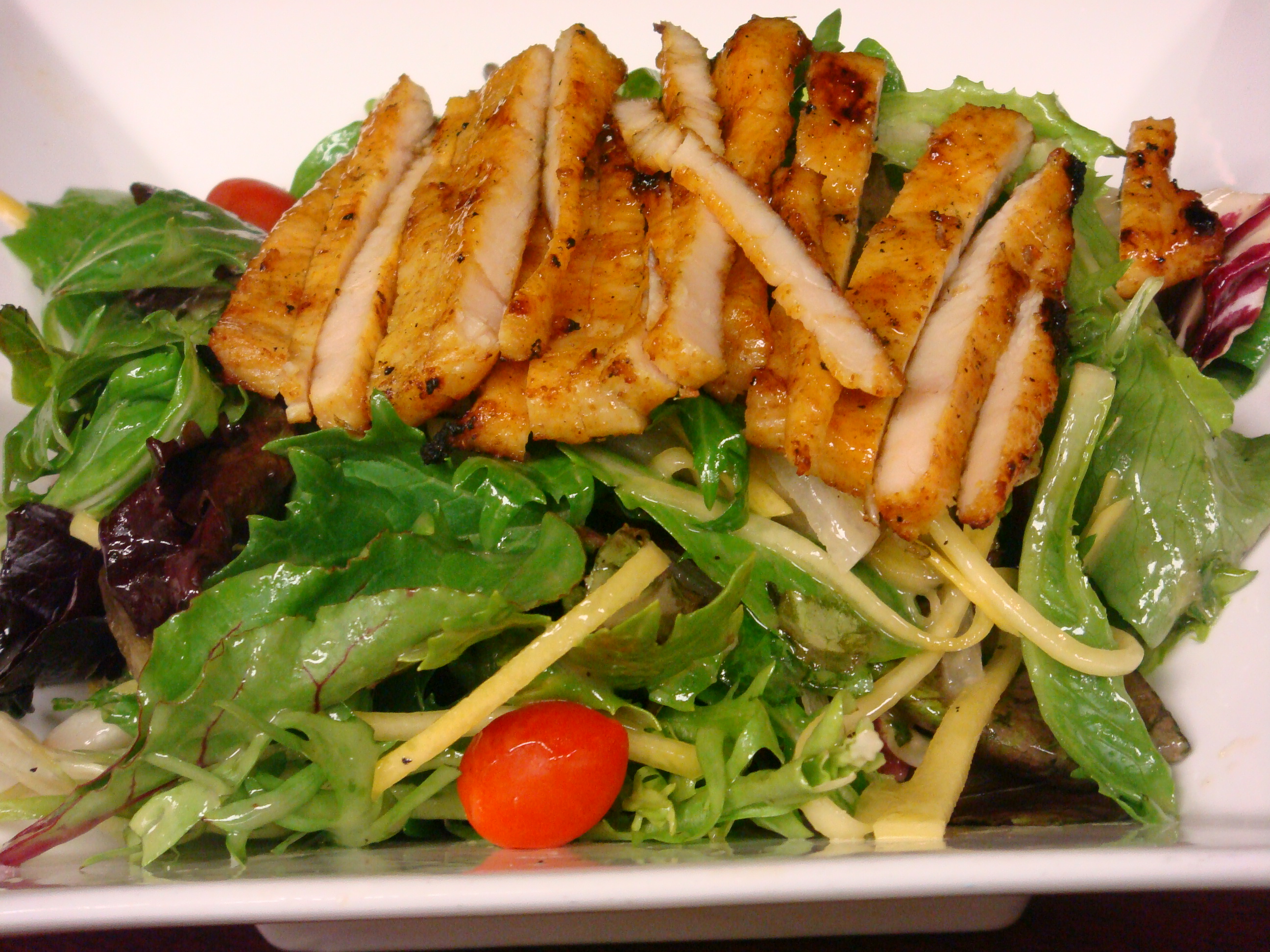Order Asian Grilled Chicken Salad food online from Fujiyama Mama store, Westfield on bringmethat.com