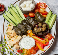 Order Vegetarian Platter food online from Mediterranean Eats store, Fremont on bringmethat.com