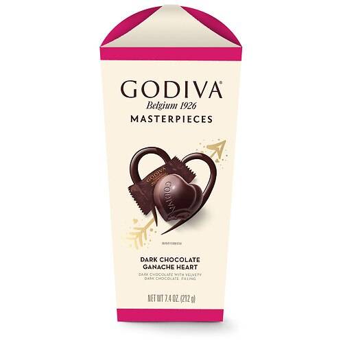 Order Godiva Valentines Day Dark Chocolate Ganache Heart  Giftbox - 7.3 oz food online from Walgreens store, Riverside on bringmethat.com