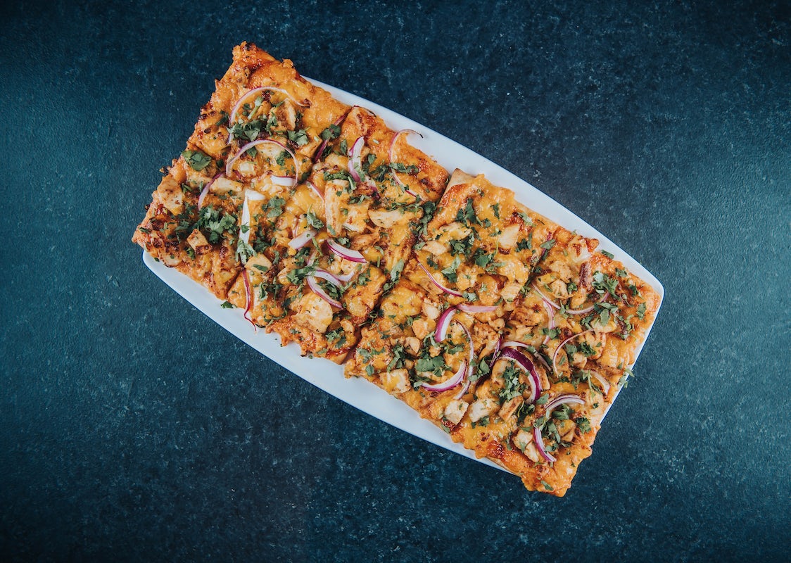 Order BBQ Chicken Flatbread  food online from Kona Grill store, Liberty Township on bringmethat.com