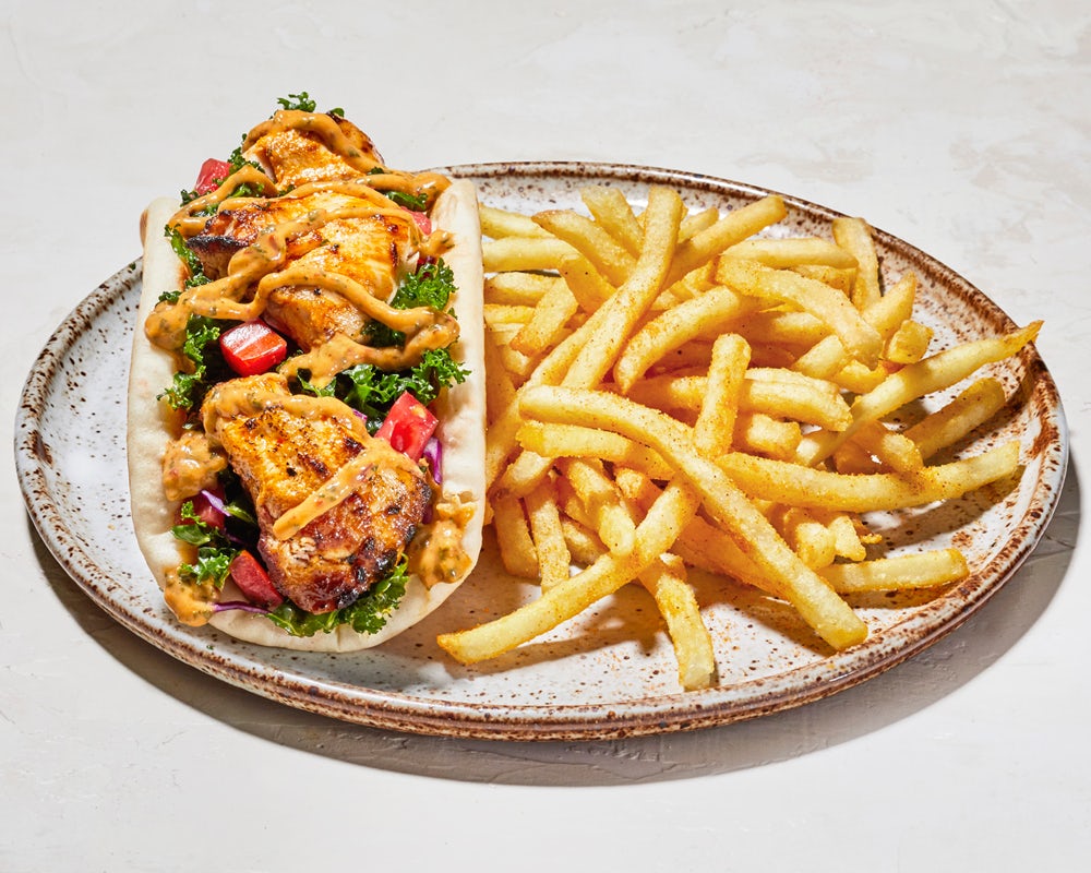 Order Chicken Pita food online from Luna Grill store, Carlsbad on bringmethat.com