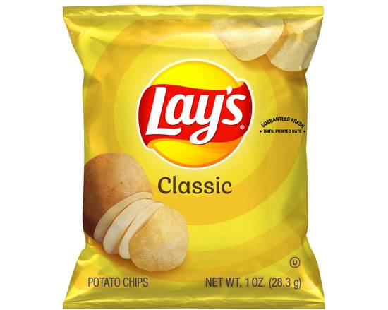 Order Lays Classic Potato Chips 2 5/8 OZ food online from Pit Stop Liquor Mart store, El Monte on bringmethat.com