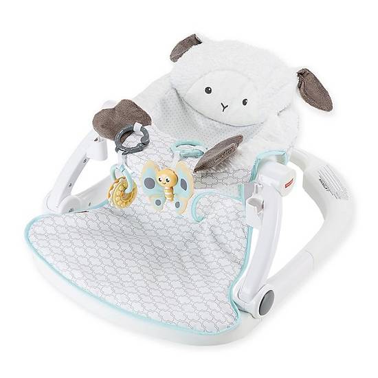 Order Fisher-Price® Lamb Sit-Me-Up Floor Seat with Tray in White/Teal food online from Bed Bath & Beyond store, Lancaster on bringmethat.com
