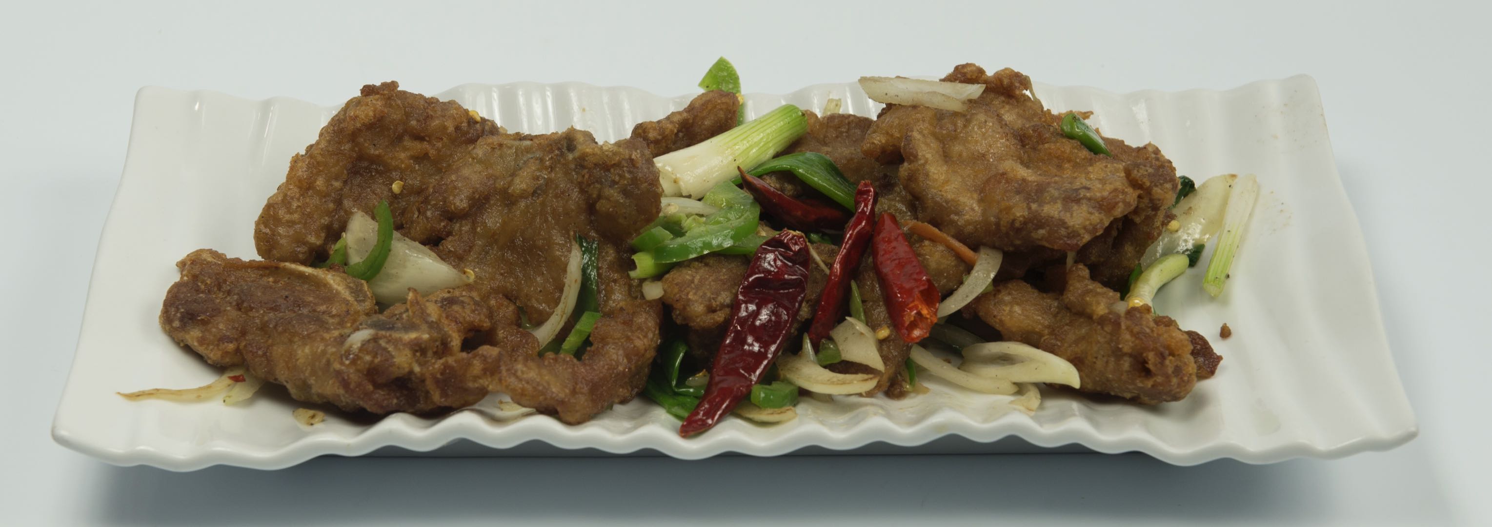 Order 70. Salted and Pepper Spareribs food online from Mei-Don Chinese Cuisine store, Santa Rosa on bringmethat.com