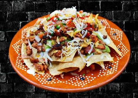 Order Pastor Nachos food online from RIVAS MEXICAN GRILL store, Fort Mohave on bringmethat.com