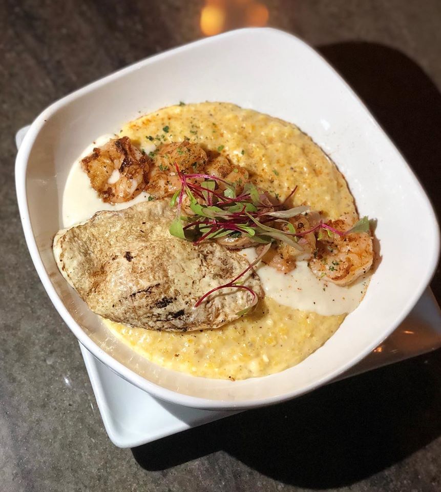 Order Shrimp and Grits food online from SOS Bar and Bites store, Charlotte on bringmethat.com