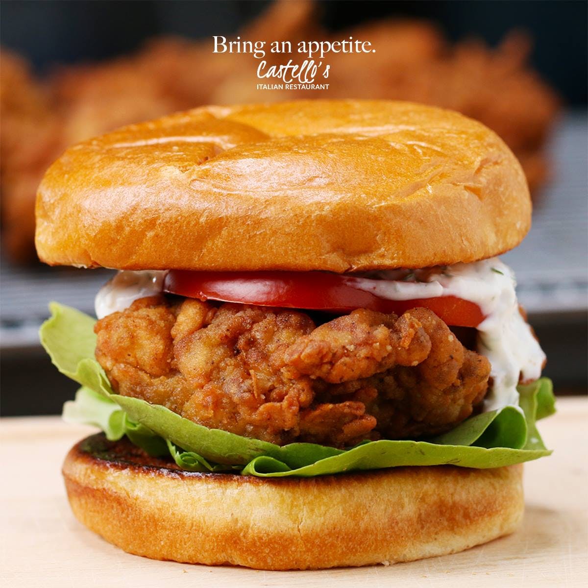 Order Chicken Burger - Burger food online from Castello store, Poplar Bluff on bringmethat.com
