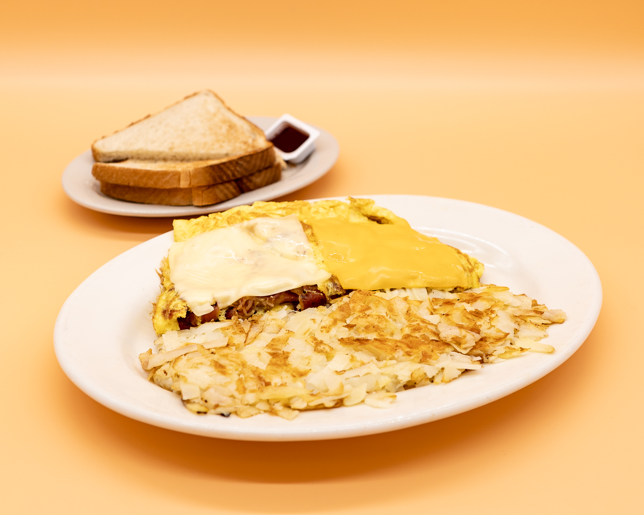 Order Bacon Omelette food online from Manuel Burger store, Los Angeles on bringmethat.com
