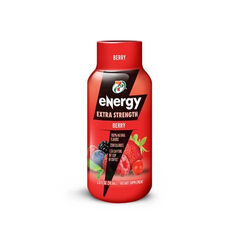Order 7-Select Energy Shot Extra Strength Berry 2oz food online from 7-Eleven store, Fort Worth on bringmethat.com