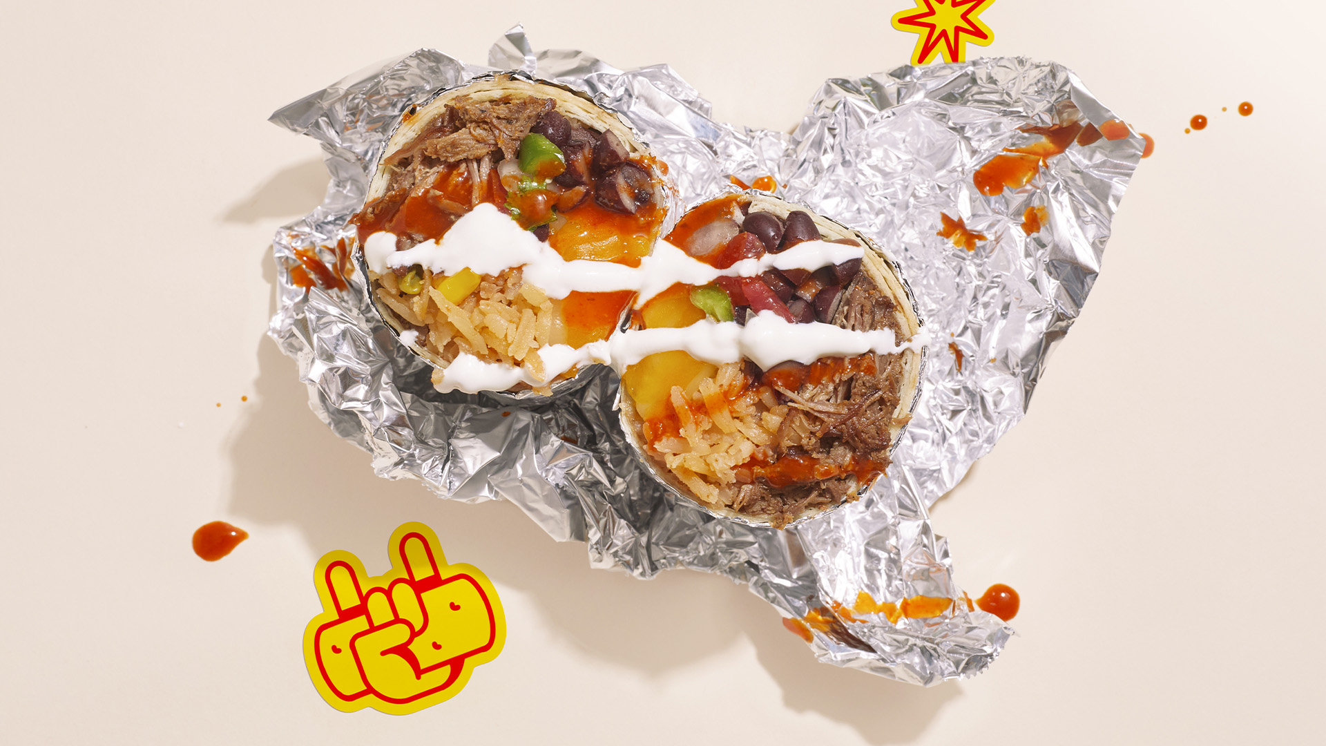 Order Barbacoa Wham! Burrito food online from Wham! Bam! Burrito! store, Tulare on bringmethat.com