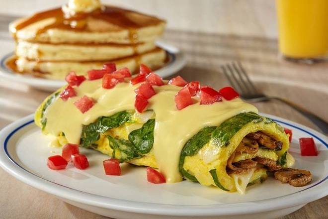 Order Spinach and Mushroom Omelette food online from Ihop store, Lorton on bringmethat.com