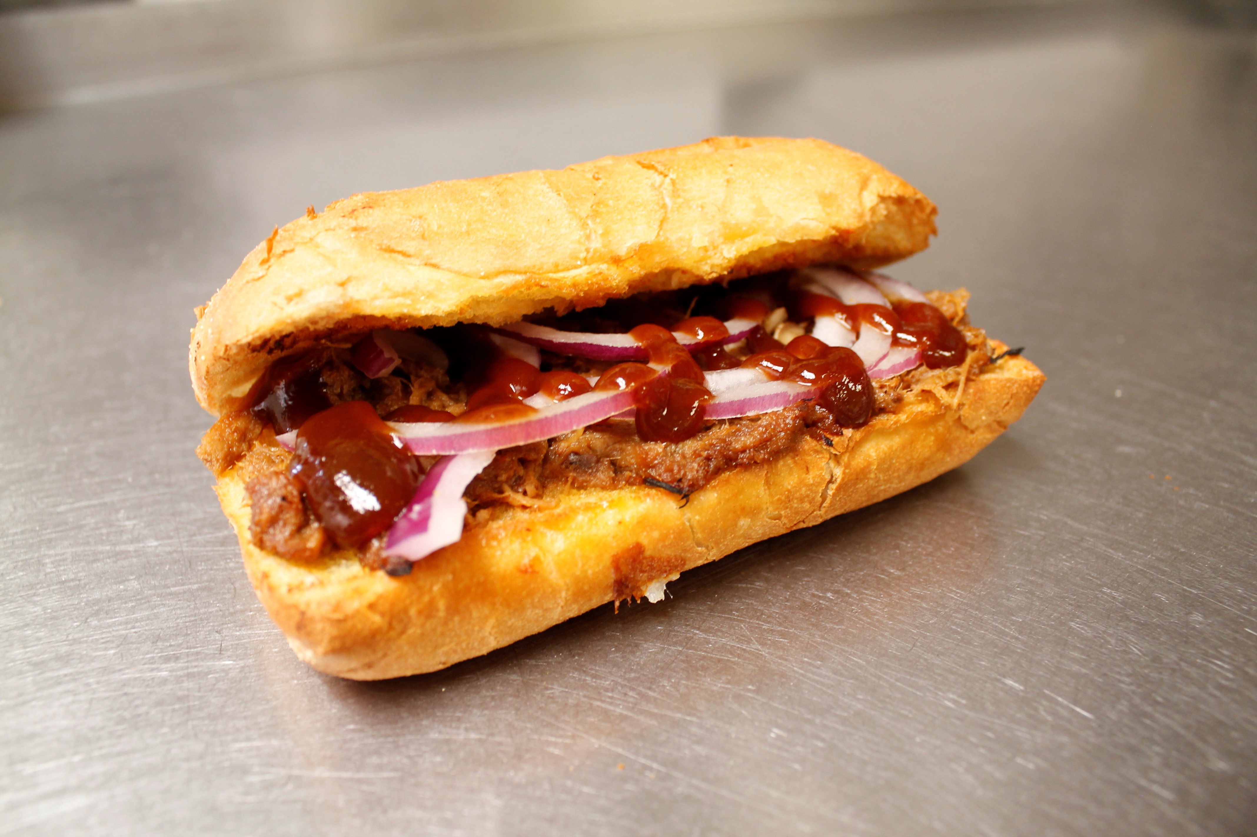 Order Pulled Pork Sandwich food online from Pisa Pizza store, Countryside on bringmethat.com