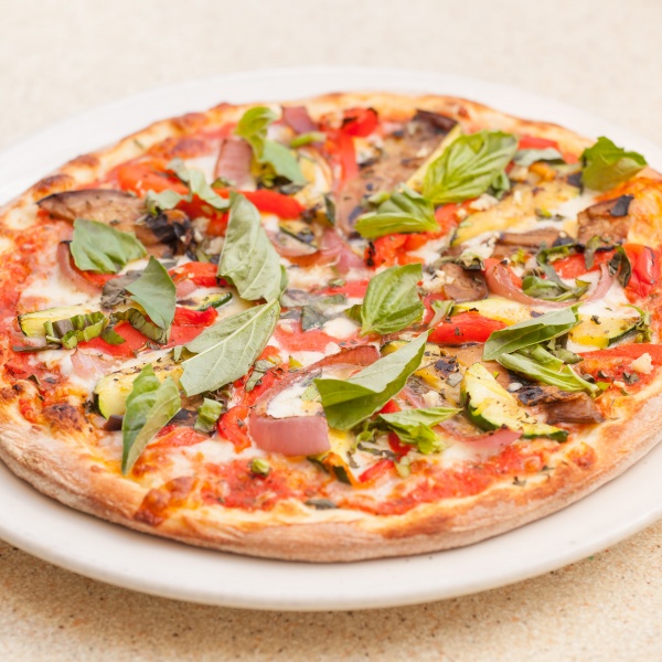 Order Grilled Vegetarian Pizza  food online from That Pizza Place store, Los Angeles on bringmethat.com