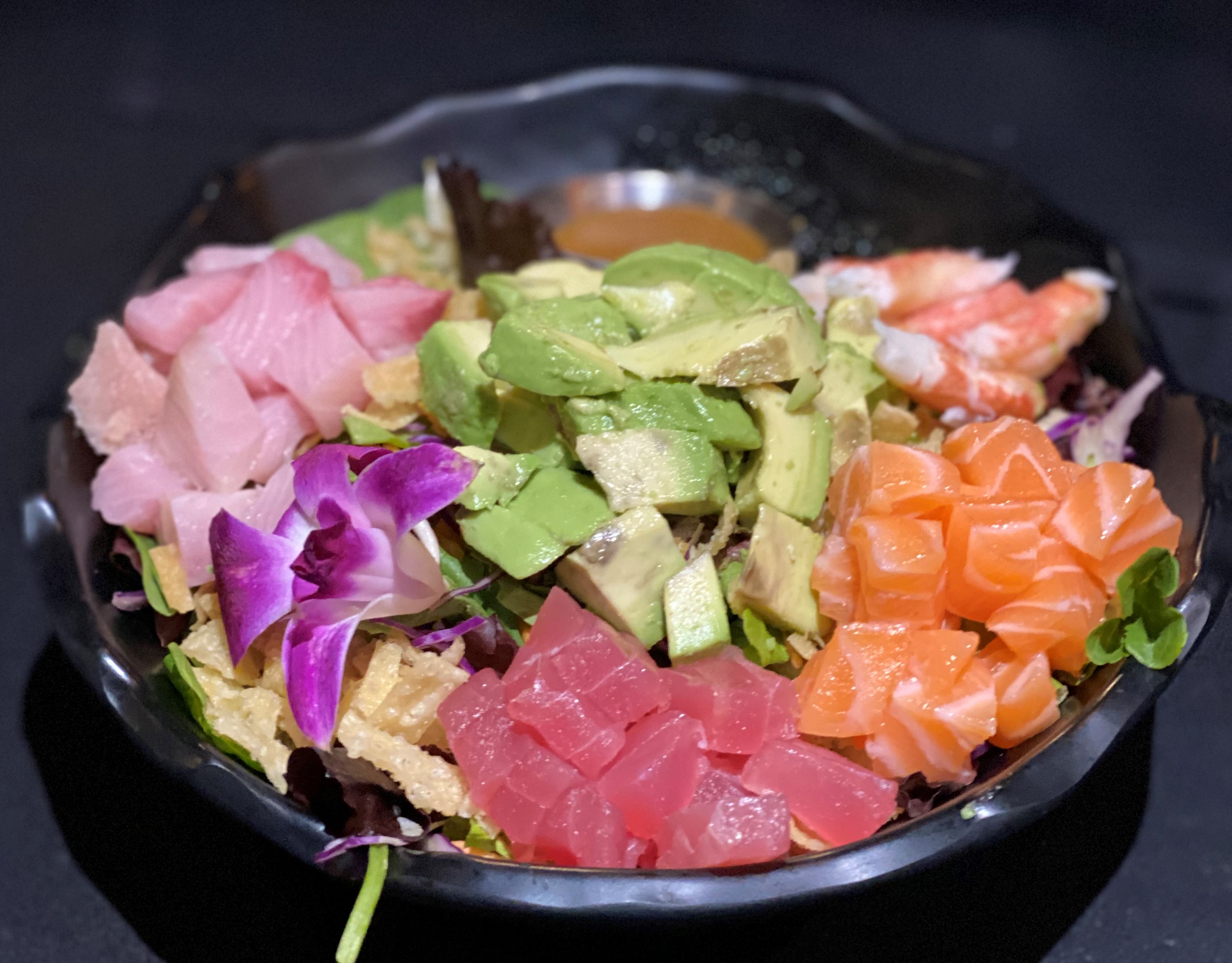 Order Confidential Sashimi Salad food online from Sushi Confidential store, Campbell on bringmethat.com