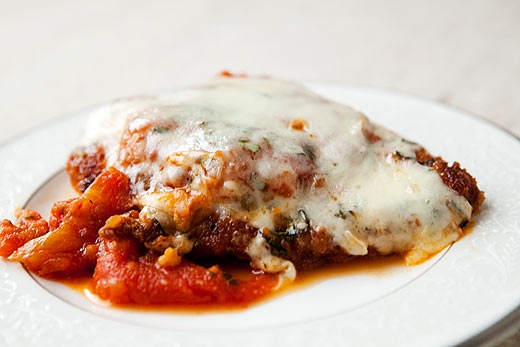 Order Chicken Cutlet Parmigiana food online from Planet Pizza store, Stamford on bringmethat.com