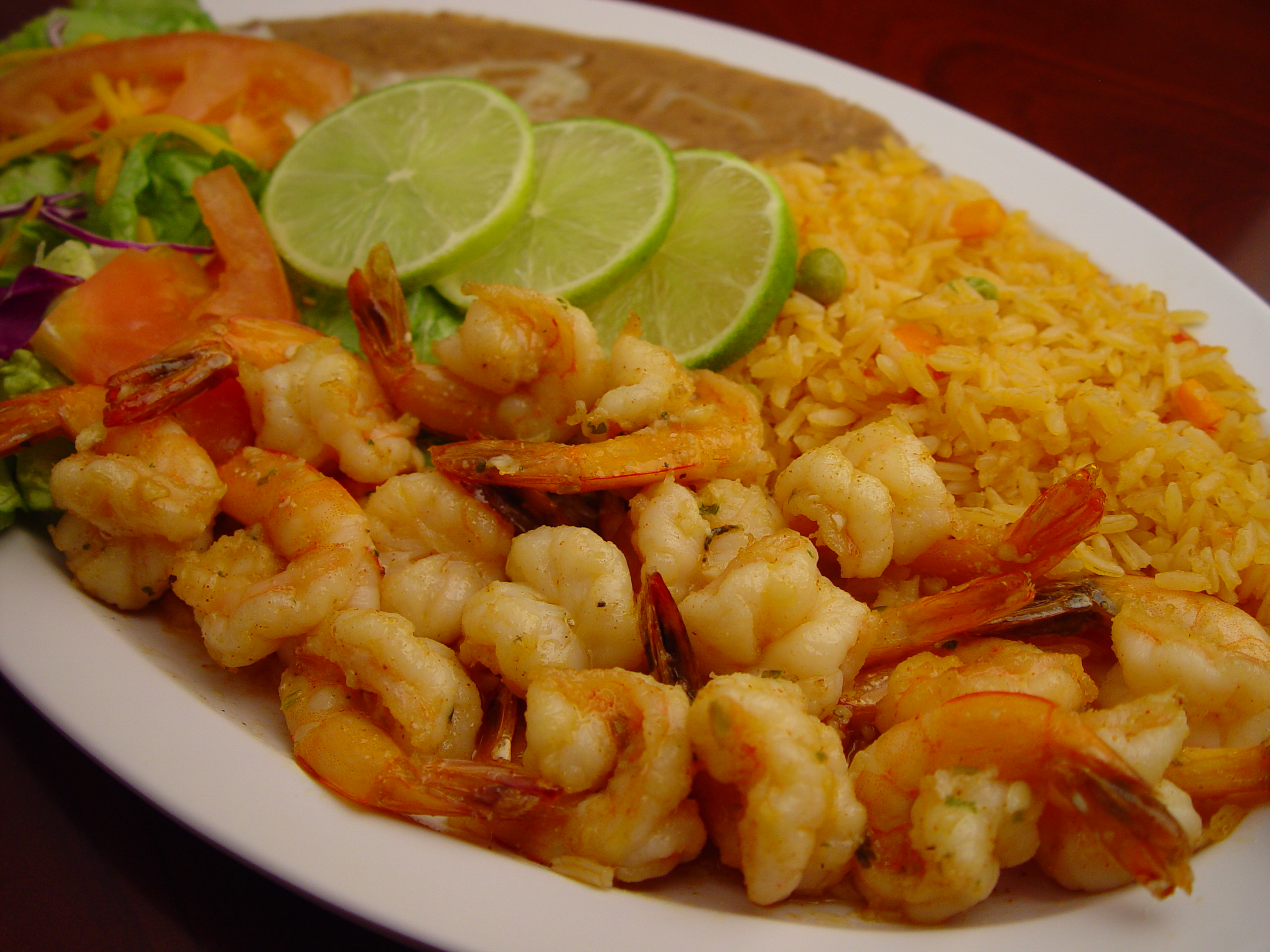 Order 52. Camarones al Ajo food online from Rodeo Mexican Grill store, Los Angeles on bringmethat.com