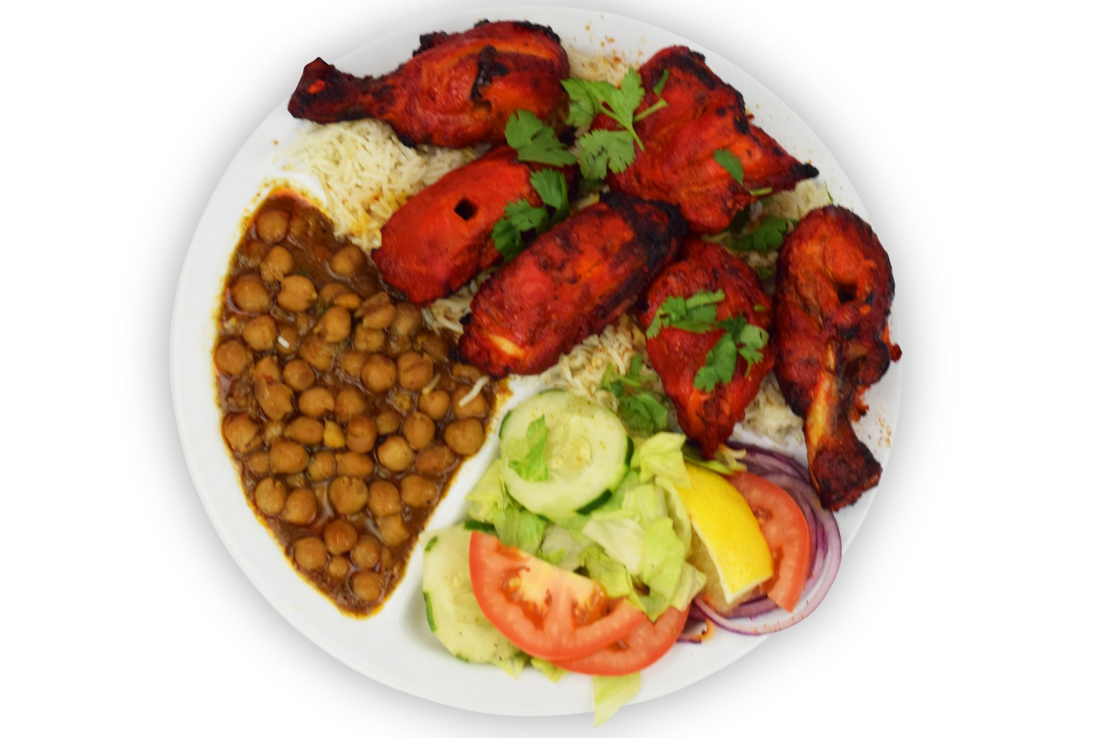 Order 11. Bone-In Chicken Kabob food online from City Kabob & Curry House store, Arlington on bringmethat.com