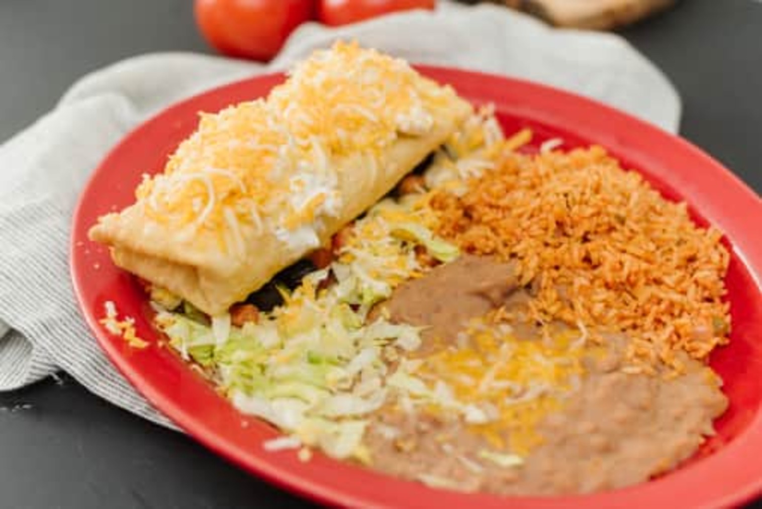 Order Kids Bean & Cheese Burrito food online from Su Casa Mexican Restaurant store, Midvale on bringmethat.com