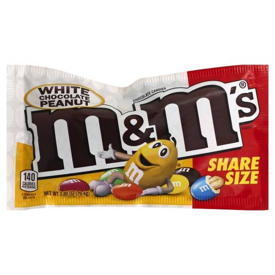 Order M&Ms White Chocolate Peanut food online from Exxon Food Mart store, Port Huron on bringmethat.com