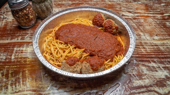 Order Spaghetti with Meat Balls food online from Elizabeth's Pizza store, Wilmington on bringmethat.com
