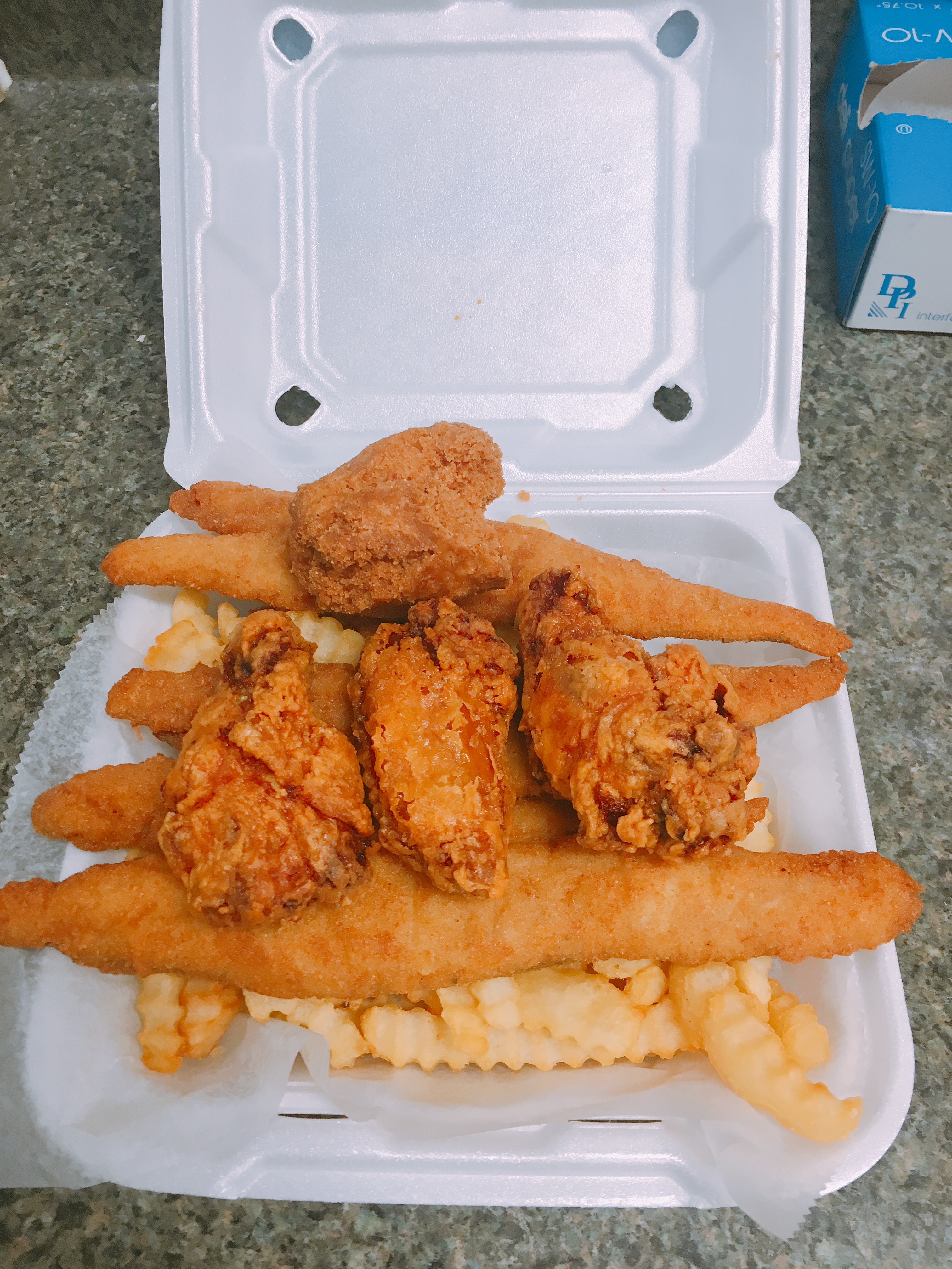 Order Fish and Chicken Wings food online from Captain K Seafood Restaurant store, Virginia Beach on bringmethat.com