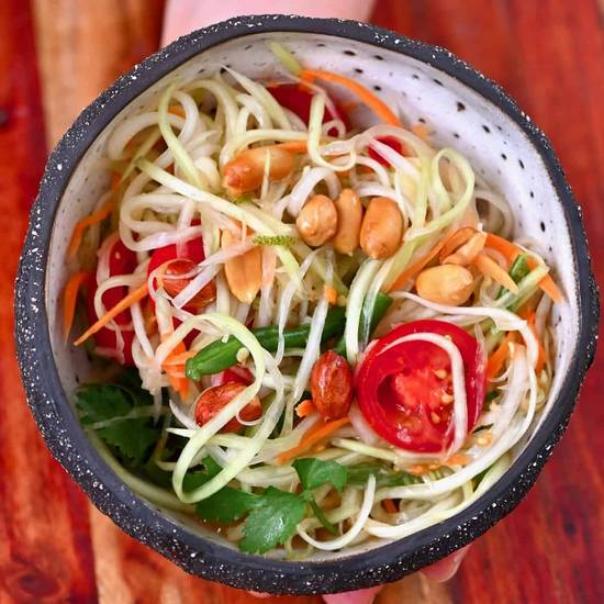 Order Green Papaya Salad food online from Flying Monk Noodle Bar, Llc store, Savannah on bringmethat.com