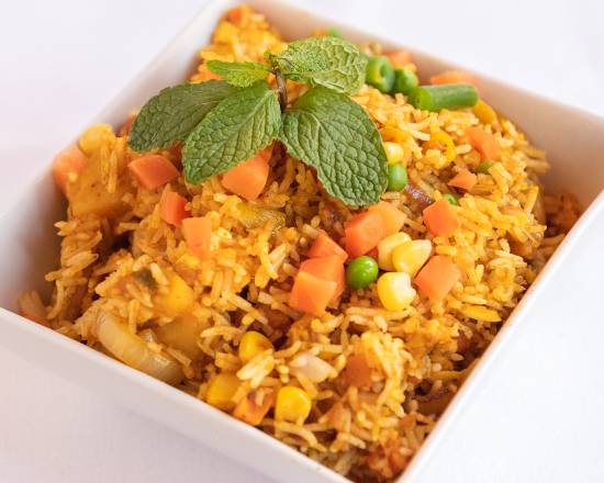 Order Vegetable Biryani food online from Mela Indian Restaurant store, Boston on bringmethat.com