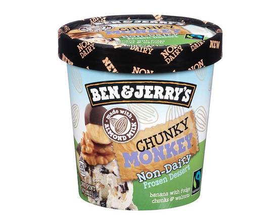 Order Ben & Jerry's Chunky Monkey Non - Dairy Frozen Dessert (1 pt) food online from Classic Candy Shack store, San Francisco on bringmethat.com