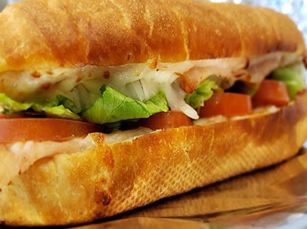 Order Turkey & Cheese Sub food online from Uncle John Pizza store, Grand Prairie on bringmethat.com
