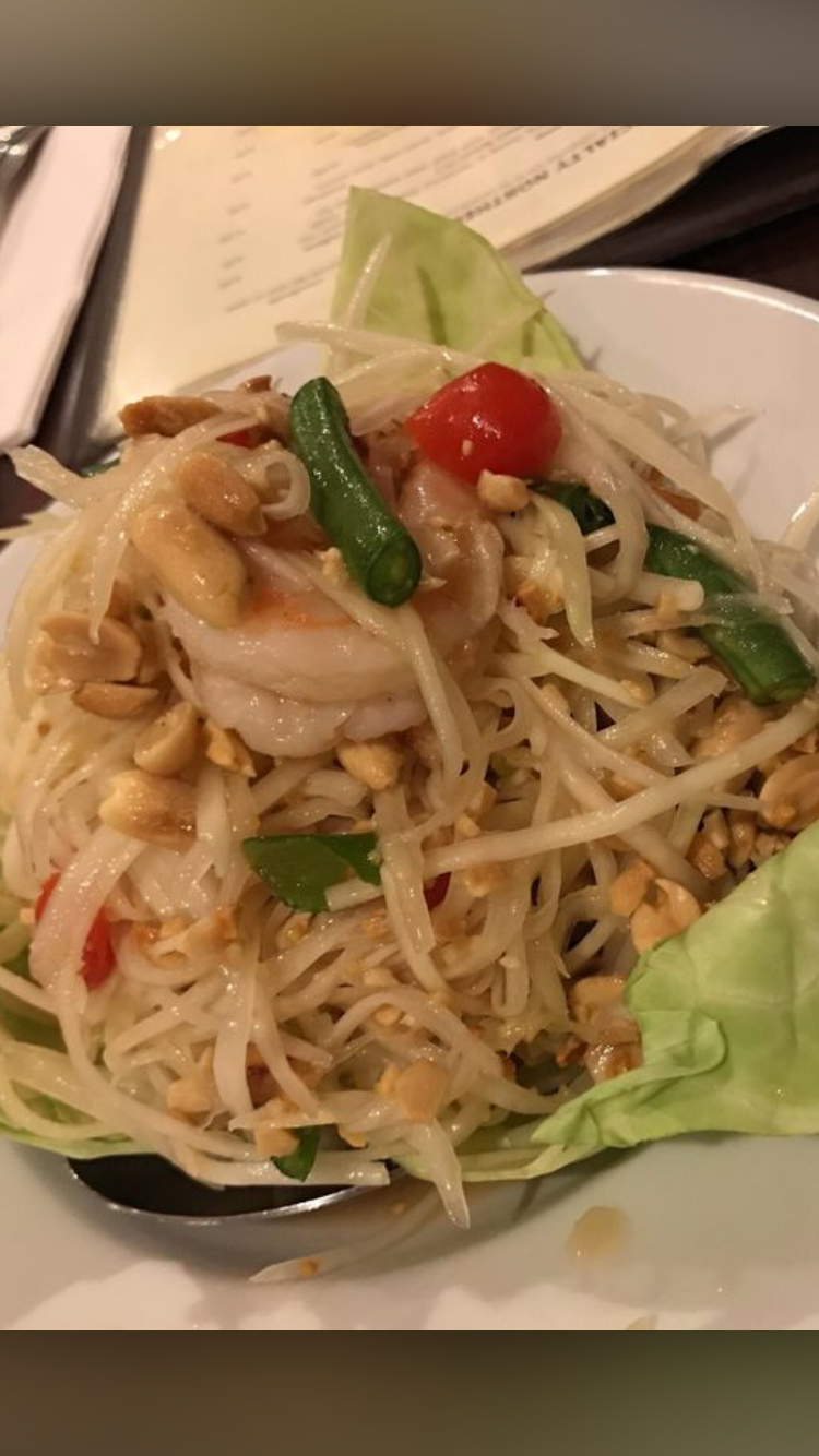 Order Papaya Salad food online from The Dish Thai Fusion Cuisine store, Studio City on bringmethat.com