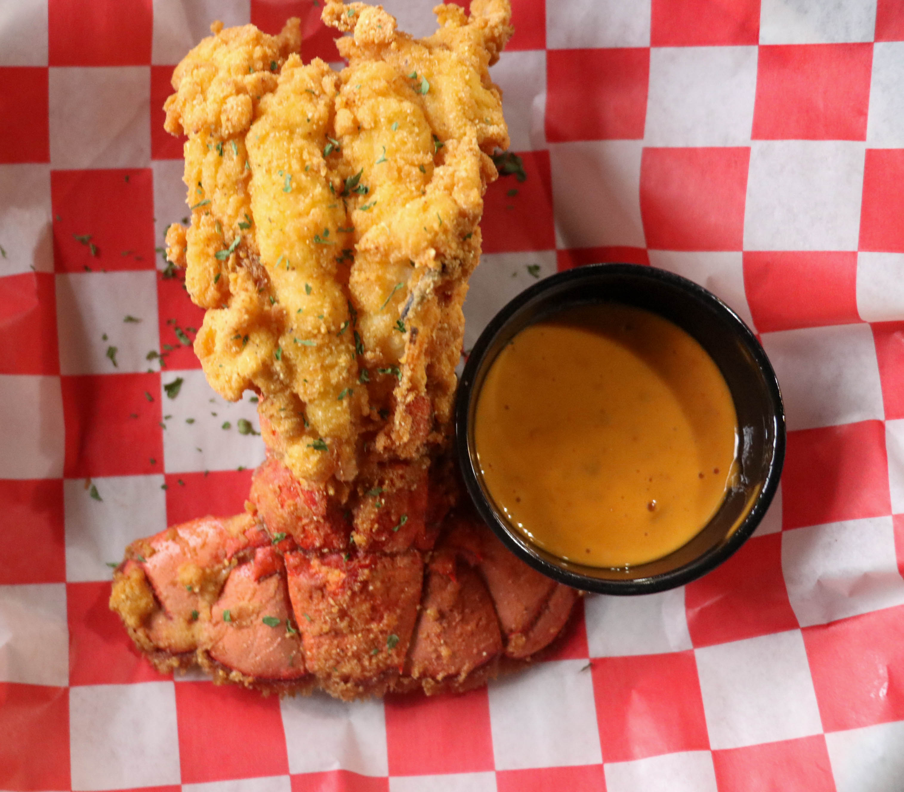 Order Fried Lobster Tail food online from Krab Kingz store, Kansas City on bringmethat.com