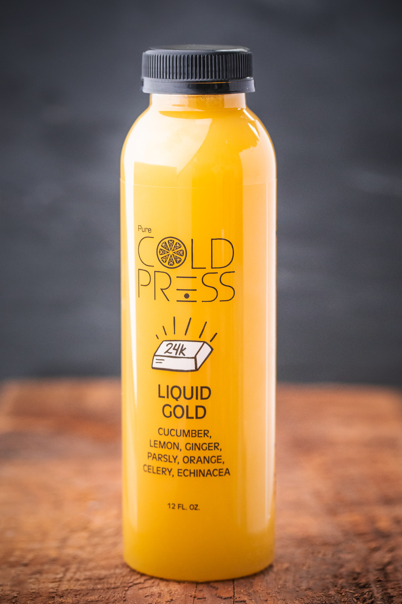 Order Liquid Gold Juice food online from Pure Cold Press store, Brookline on bringmethat.com