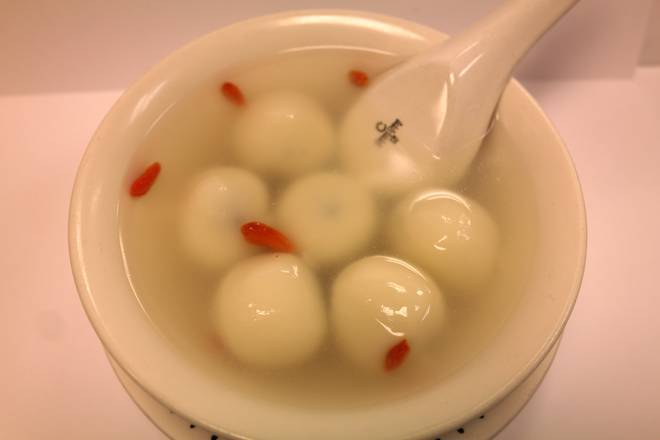 Order Sesame Rice Ball with Rice Wine Soup (醪糟汤圆)  food online from Szechuan Gourmet store, Strongsville on bringmethat.com
