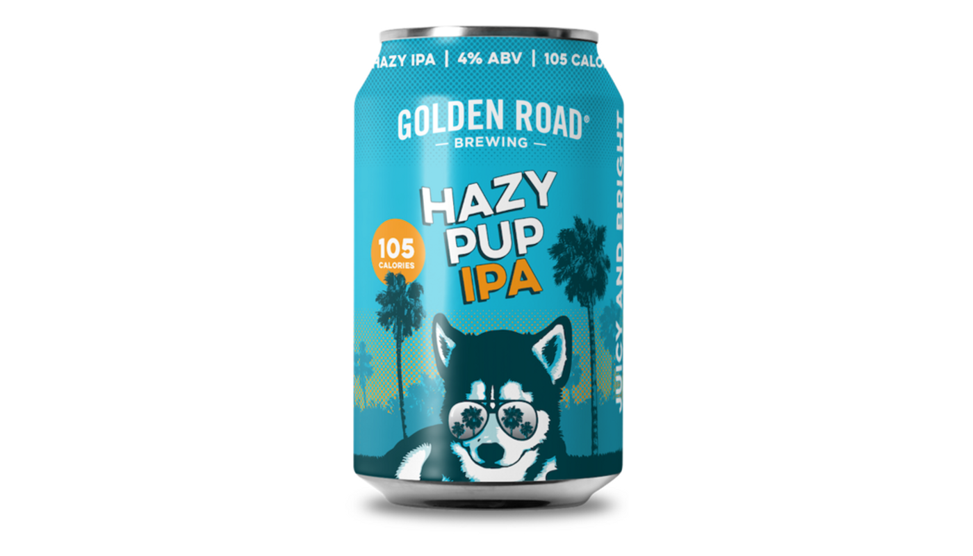 Order Golden Road Brewing Hazy Pup IPA 6x 12oz Cans food online from Golden Rule Liquor store, West Hollywood on bringmethat.com
