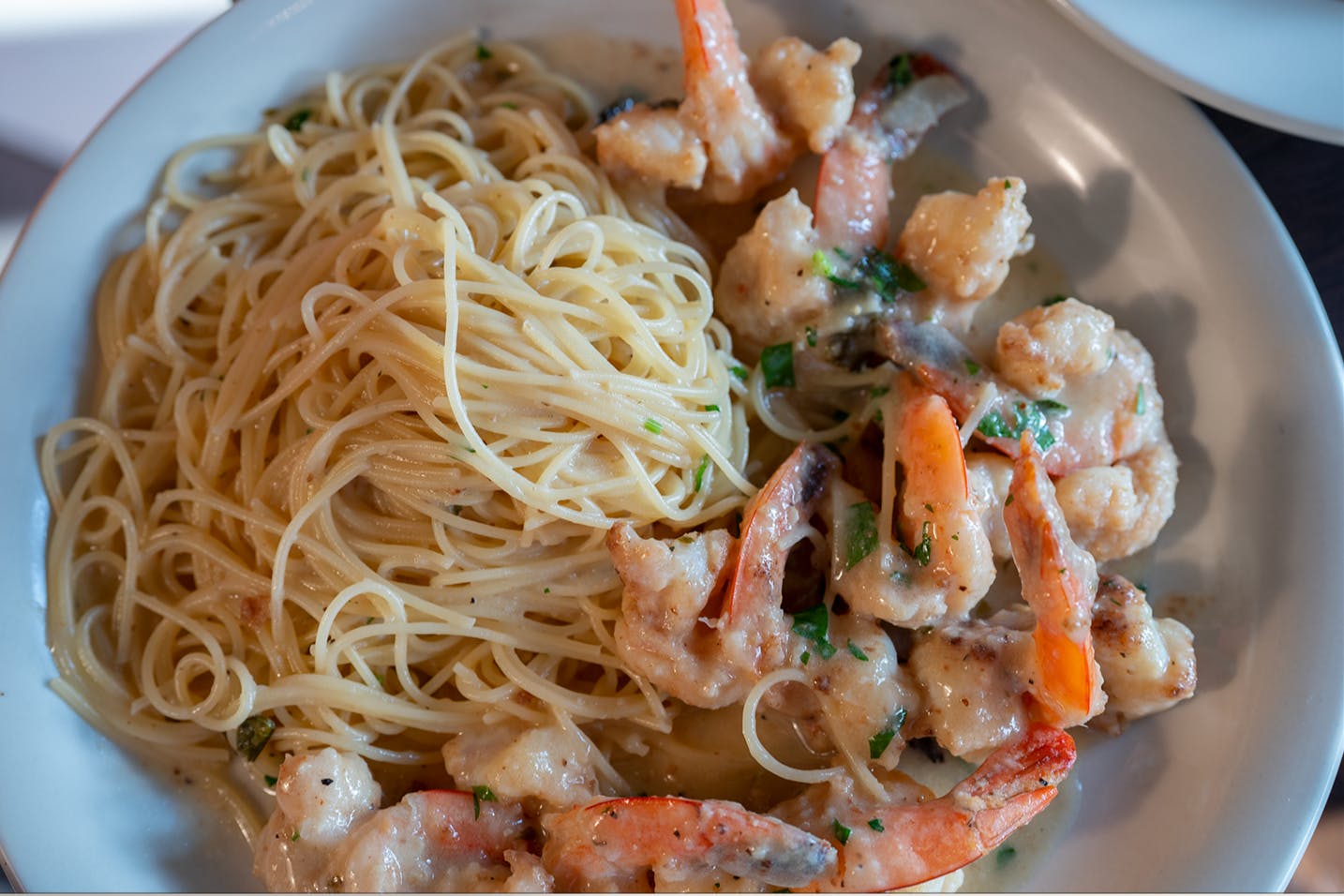Order Shrimp Scampi - Entree food online from Popolari store, Bloomfield on bringmethat.com