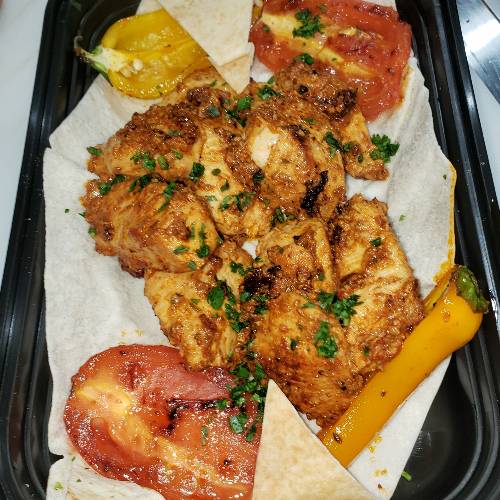 Order Chicken Kabab Starter food online from Cafe Yafa store, Natick on bringmethat.com