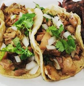 Order Jerk Tacos (3) food online from Garifuna Flava store, Chicago on bringmethat.com