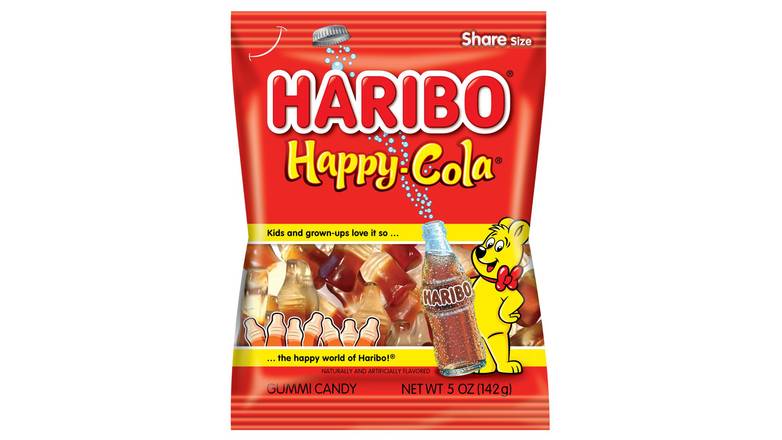 Order Haribo Happy-Cola Gummies Bag food online from Route 7 Food Mart store, Norwalk on bringmethat.com
