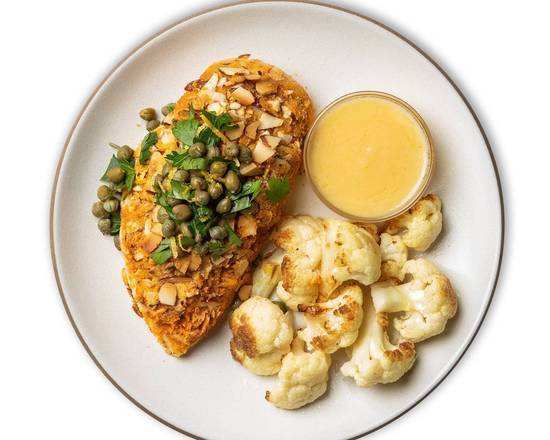Order Chicken Piccata with Garlic Roasted Cauliflower food online from Snap Kitchen store, Dallas on bringmethat.com
