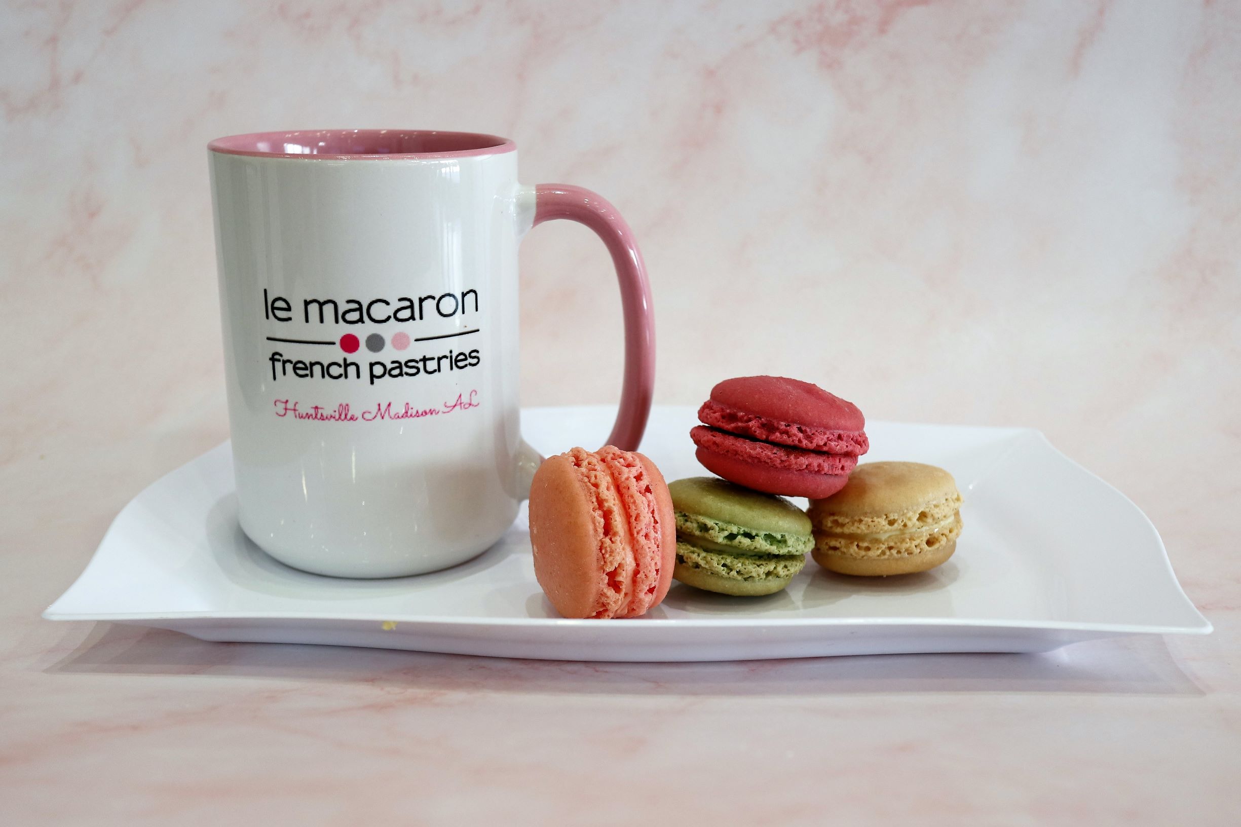 Order Le Macaron Mug food online from Le Macaron French Pastries store, Huntsville on bringmethat.com