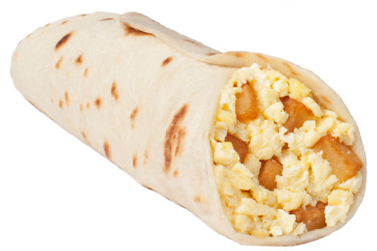 Order 5. Potatoes ,Eggs and Cheese Breakfast Burrito food online from Alberto Mexican Food store, Lake Elsinore on bringmethat.com