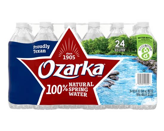 Order Ozarka Water (16.9 oz) (24 pk) food online from Checkout Food Stores #47 store, Houston on bringmethat.com