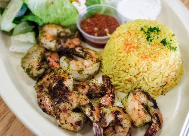 Order Grilled Jumbo Shrimp food online from Mediterranean Grill store, Athens on bringmethat.com