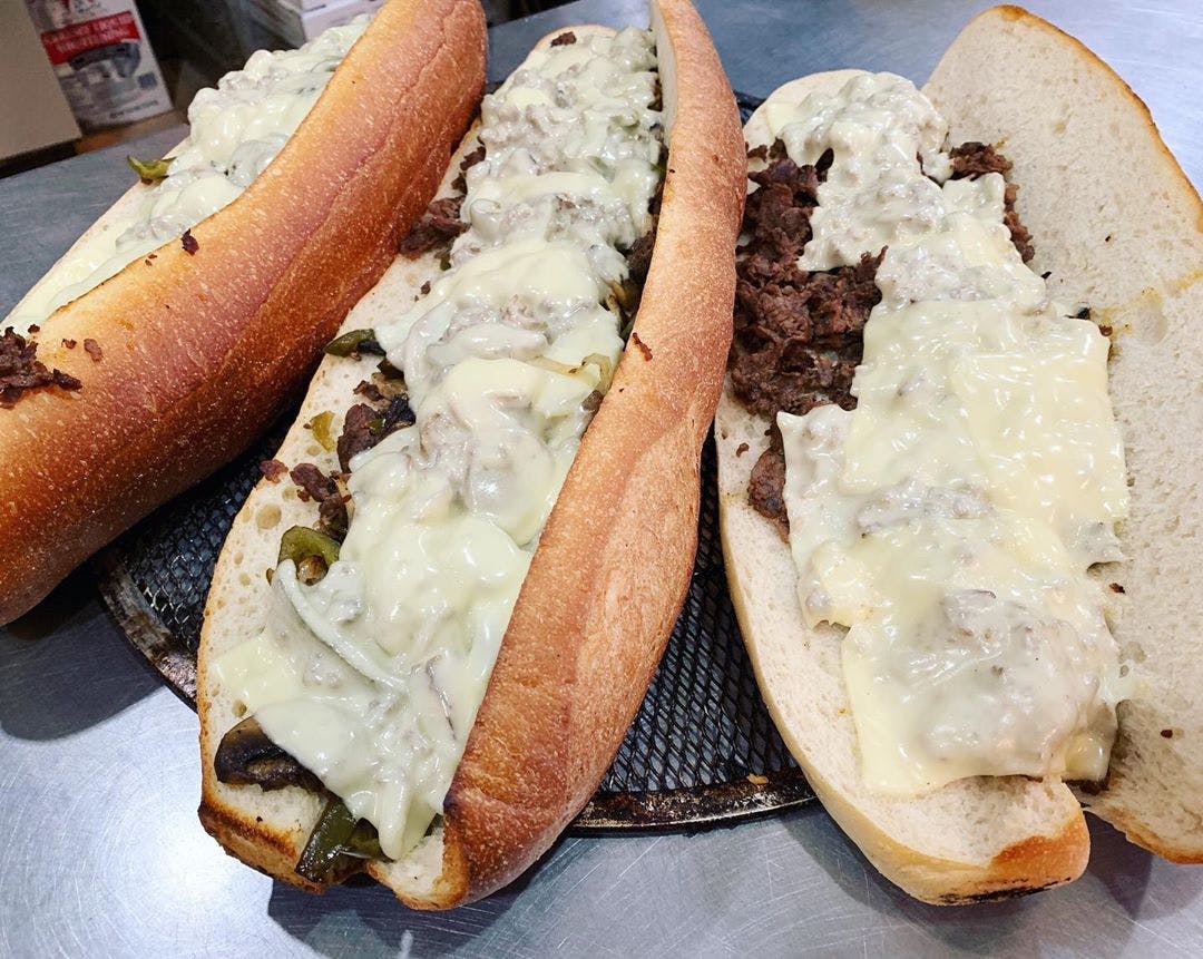 Order Cheesesteak - Half 8'' food online from Pasquales Pizzeria store, Wall Township on bringmethat.com